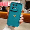 3D Gold Heart Silicone Soft Case For Xiaomi Redmi Note 13 5G Pro 4G Plus Pro+ Stepped Design Matte Back Cover Note13 13pro Funda. 