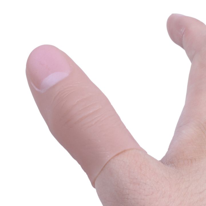 2X%20Soft%20Thumb%20Tip%20Finger%20Fake%20Magic%20Trick%20Vinyl%20Toy%20Funny%20Prank%20-%20Image%204