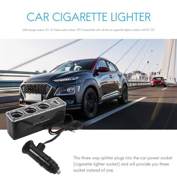 3%20WAY%20MULTI%20SOCKET%20CAR%20LIGHTER%20USB%20PLUG%20Triple%20ADAPTER%20With%20USB%20Port%20-%20Image%203