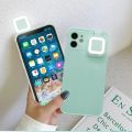Ring Light Flash LED Selfie Flashlight Mobile Phone Case For iPhone 14 12 13 Pro Max 12 Pro Fill Light Shockproof Back Cover New. 