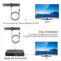 25dB HDTV Signal Indoor TV Booster Active Signal Receiver Amplifier Antenna Digital DVB-T2 4K 1080P TV Antenna High Gain DTV Box.