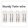 Papertree Spiral Sketch Notebook WHITE Cover White Blank Paper Wirebound. 