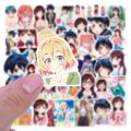 Anime 25Pcs Rent A Girlfriend PVC Waterproof Stickers For Luggage Skateboard Laptop Phone Guiter & Others (Random).