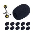 Microphone Windscreen Sponge Cover Mic Foam Cap for Gooseneck Meeting Mic Black 1 pices. 