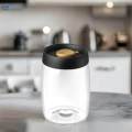 Coffee Bean Container Airtight Vacuum Canister for Sugar Tea Leaves Cookie 1800ml. 