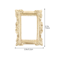 9 Pcs Photo Frame Ornaments Holders Picture Frames Mini Houses Miniature Photograph Background Props Retro Resin Compact Wall. 