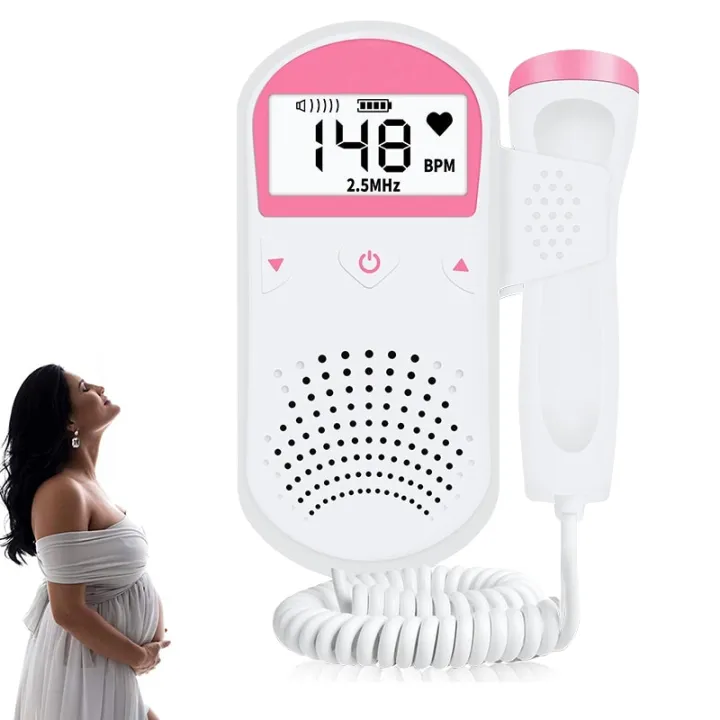 Fetal%20Doppler%202.5%20MHz%20Probe%20Heart%20Beat%20Monitor%20Backlight%20LCD%20Pink%20Color%20Fetal%20Sound%20Heart%20Rate%20Detector%20LCD%20Display%20No%20Radiation%20-%20Image%203