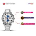 New Arrivals Curren 8274 Luxury Men Wrist Watch Alloy Strap Fashion Heavy Dial Male Business Quartz Classic Brand Watch-Silver and Blue. 