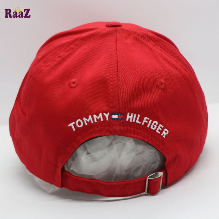 Red%20Embroidery%20TH%20Logo%20Cotton%20Curved%20Cap%20-%20Image%204