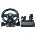 Gaming Vibration Racing Steering Wheel With Pedals Car Steering Wheel For  PS3,PS2, PC USB. 