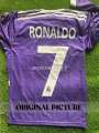Ronaldo Jersey 7 Real Madrid 2016 2017 Cristiano Purple Shirt Full Long Sleeve. 
