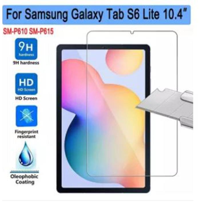 Samsung Galaxy Tab S6 lite 10.4" (SM-P610,SM-P615) Clear Transparent Tempered Glass Screen Protector