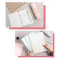 Transparent B5 Refillable Notebook 26 Rings/Holes Loose Leaf Binder Flexible Waterproof PP Cover 30 Sheets Ruled Lined Paper Refillable Binder for Office Home School Students Supplies. 