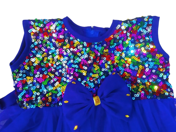 New%20Baby%20Girls%20Fashionable%20Premium%20Quality%20Beautiful%20Party%20Dress%20With%20Belt%20-%20Image%203