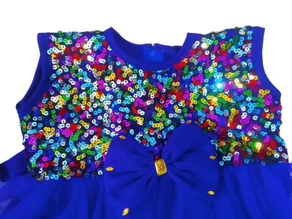 New%20Baby%20Girls%20Fashionable%20Premium%20Quality%20Beautiful%20Party%20Dress%20With%20Belt%20-%20Image%203
