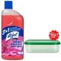 (Tiffin Box Free) Lizol Disinfectant Floor & Surface Cleaner 1000ml Floral. 