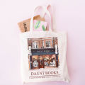 Daunt Books Tote Bag Shakespeare and Company Totes Canvas Shoulder Bag Aesthetics Shopping Bag Handbags Library Bag Back To Gift. 