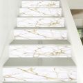 10pcs Gold amp;White Marble Tile Sticker Kitchen Backsplash Oil proof Bathroom Waterproof Wall Decals Peel amp; Stick Art Wallpaper. 
