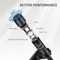 1.5m Mini Portable USB Microphone Condenser Clip-on Lapel Lavalier Mic Wired Mikrofo/Microfon for Phone for  Black. 