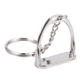 5Pcs Simple Elegant Design Western Stirrup Keychain Key Ring Hanger Tool for Men Women Bag Decoration Equestrian. 