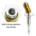 2PCS Magnetic Rotary Drill Head Bracket Magnetic Pivot Drill Head Bracket Magnetic Hexagonal Handle Adapter. 