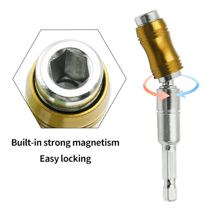 2PCS%20Magnetic%20Rotary%20Drill%20Head%20Bracket%20Magnetic%20Pivot%20Drill%20Head%20Bracket%20Magnetic%20Hexagonal%20Handle%20Adapter%20-%20Image%203