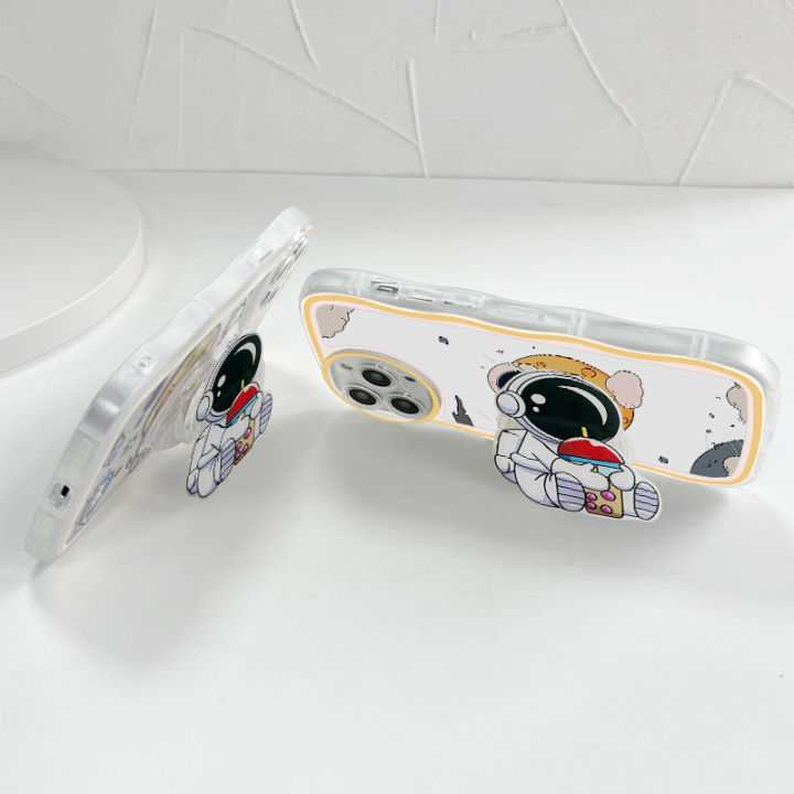 Jizetin%20for%20OPPO%20Reno8%20T%20Back%20Cover%20+%20Free%20Pop%20Socket%20Pick%20Stars%20Astronaut%20Soft%20Wavy%20Shape%20TPU%20Phone%20Case%20For%20Girls%20Boys%20-%20Image%208