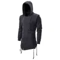 Assassin Creed Hoodies Men Fashion Hooded Loose Coat Zipper Hoodies with Side Lashing Crossed Plus Size Sweatshirt Men. 