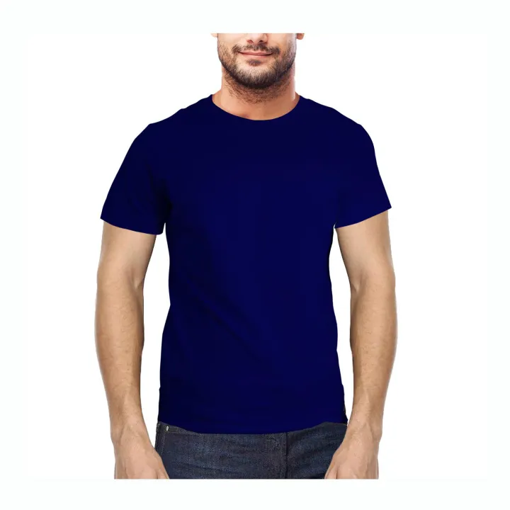 Men's%20Premium%20Half%20Sleeve%20T-Shirt%20(Navy-Blue%20Color)%20-%20Image%203