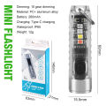 S11 Mini LED Flashlight Rechargeable Keychain Flashlights Portable Powerful Waterproof Camping Torch Light. 