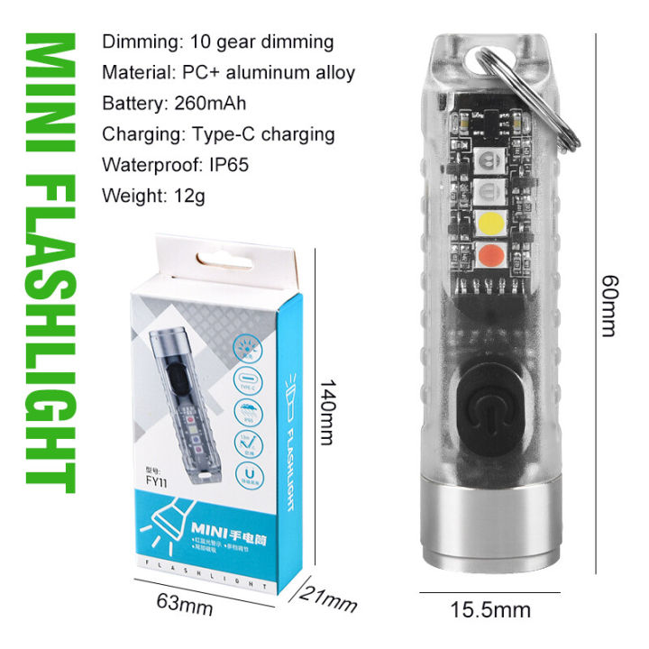 S11%20Mini%20LED%20Flashlight%20Rechargeable%20Keychain%20Flashlights%20Portable%20Powerful%20Waterproof%20Camping%20Torch%20Light%20-%20Image%202
