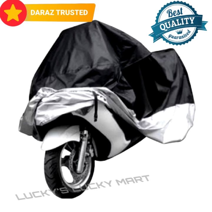 Dust & Waterproof Bike Cover - Black ( 50cc to 250cc) XXL Size