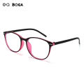 OQ BOGA 3 Colors Fashion Anti Blue Light Radiation Computer Glasses Women Men Eye Protection Plastic Oval Frame Eyewear.