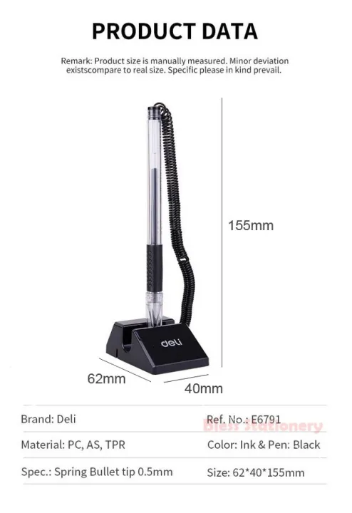 Deli%20E6791%20Black%20Gel%20Ink%200.5mm%20Desk%20Pen%20Stand%20-%20Image%204