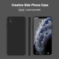 Lenuo Luxury Square Liquid Silicone Phone Case For Xiaomi Redmi 9A Thin Soft Back Cover Candy Casing.