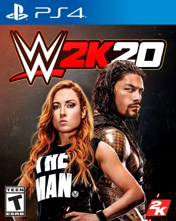 WWE 2K20 PS4 For Playstation 4 Disk Version Video Game controller Gaming station Console Gamepad command Gameplay consoles super