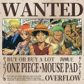 Mouse pad Super One Piece Luffy Mouse Pad Zoro Empress Anime 2D Thickened Seam Desk Pad.