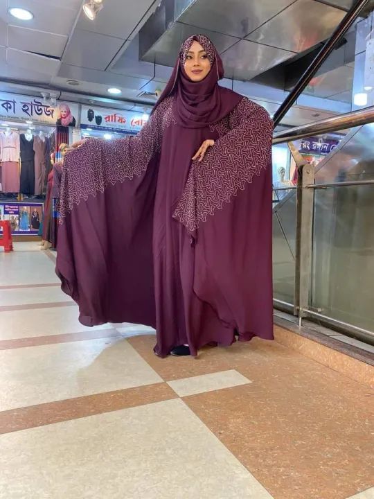 abaya%20borka%20(%20Chain%20Design%20)%20With%20Hijab%20Dubai%20Cherry%20stylish%20party%20borka%20%20fashion%20collection%20Fashionable%20khimar%20Lycra%20borka%20for%20Women%20-%20Image%203