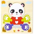 Wooden Puzzle Animal Shape Color Montessori Toy, Fine Motor Skill Early Learning Preschool Educational Gift Game for Years Old Kids. 