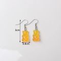 Orange Color Women Dangle Earrings Korean New Drop Earrings for Girls Hollow Geometric Daisy Summer Vacation Ear Jewelry. 