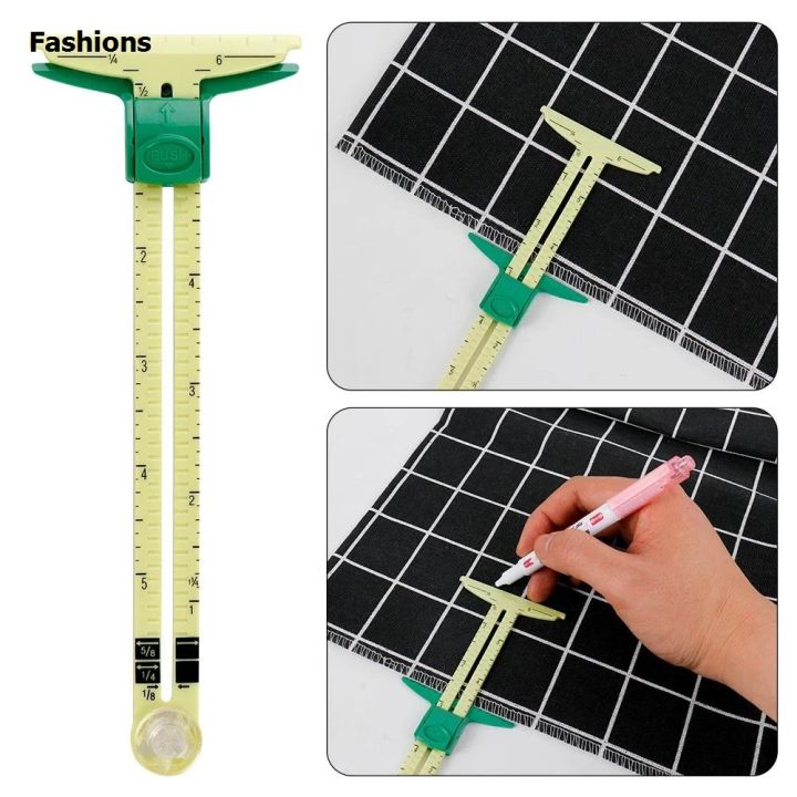 Mini Sewing Ruler Fashions 5-IN-1 Sewing Seam Ruler Measuring Gauge Patchwork Quilting ...