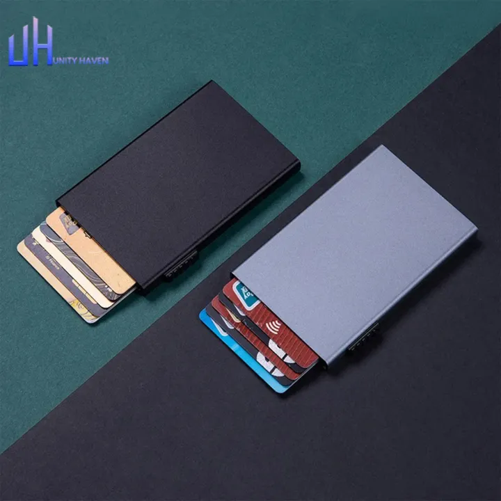 Popup%20card%20holder%20wallet%20Rfid%20Credit%20Card%20Holder%20Metal%20Thin%20Slim%20Smart%20Wallet%20Men%20Women%20Wallets%20Pop%20Up%20Minimalist%20Small%20Black%20Purse%20Mini%20Wallets%20for%20Men%20-%20Image%204