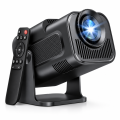 HY320 Mini HD Projector Android 11 Portable Wireless Projector for Movies Gaming and Streaming.