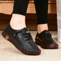 Sneakers Women Shoes Platform Loafers Lace Up Leather Flat Slip-On New Spring Casual Mom Shoe Mujer Zapatos Chaussure Femme Moonlight Shines.