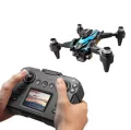 {REMOTE DISPLAY] Drone 4k Profesional HD Camera Obstacle Avoidance Aerial Photography Brushless Motor Foldable Quadcopter(Three 6K Camera) DRONE GALAXY. 