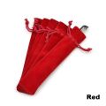 10Pcs School Supplies Stationery Pencil Case Sleeve Holder Plush Cloth Pen Bag Double-sided Thickened Office School Supplies Velvet Pen Pouch Sleeve.