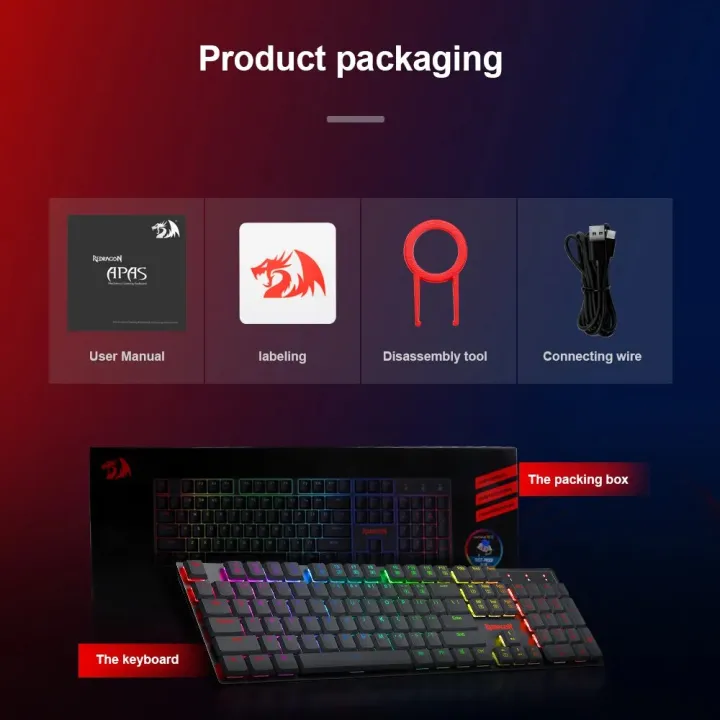 REDRAGON%20APAS%20K535-KB%20RGB%20USB%20Mini%20Slim%20Ultra-Thin%20Designed%20Wired%20Mechanical%20Gaming%20Keyboard%20Blue%20Switch%20104%20Keys%20for%20Compute%20PC%20-%20Image%206