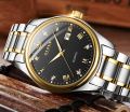 Olevs 5563 Golden Stainless Steel Analog Wrist Watch For Men - Watch For Men. 