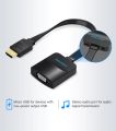 Vention 42154 HDMI to VGA Adapter - 1080P HD Male to VGA Female Converter - Computer, Multimedia, Monitor, Projector, Television, TV Box Compatible - Black. 