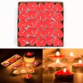Love shaped tea light candle 10 pieces - Tea light candles ( Burning time 3.8 hours each ). 